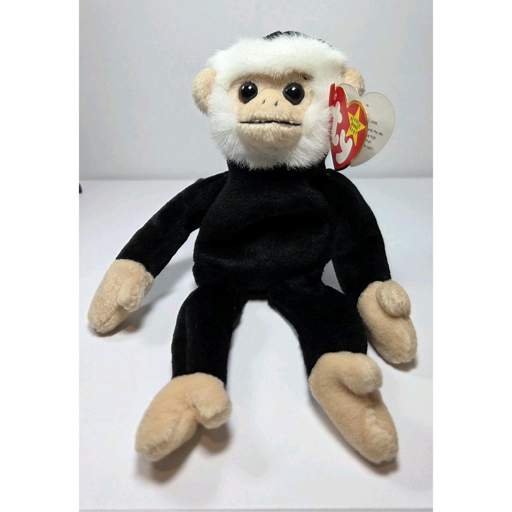 Ty‎ Beanie Baby Retired Spider Monkey 1999 With Errors